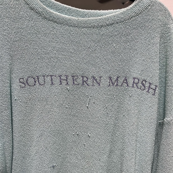Southern Marsh Aqua Pullover - Picture 2 of 3